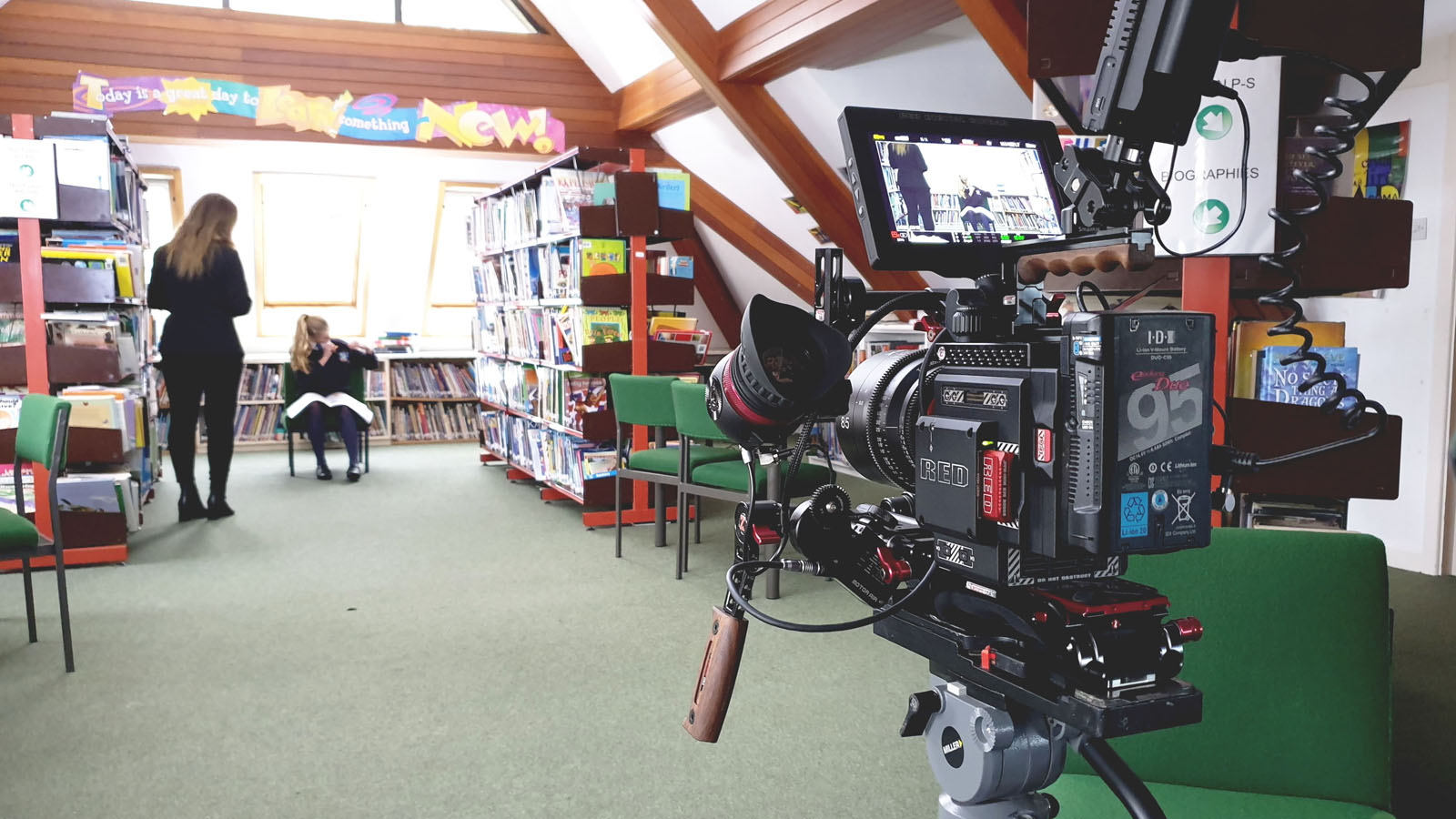 Video production still from Millfield School