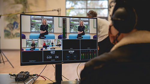 Video production still from Redmaids High School