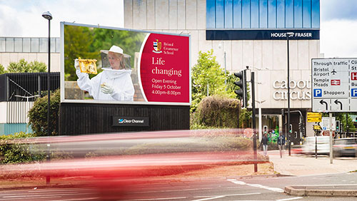 Video production still from Bristol Grammar School