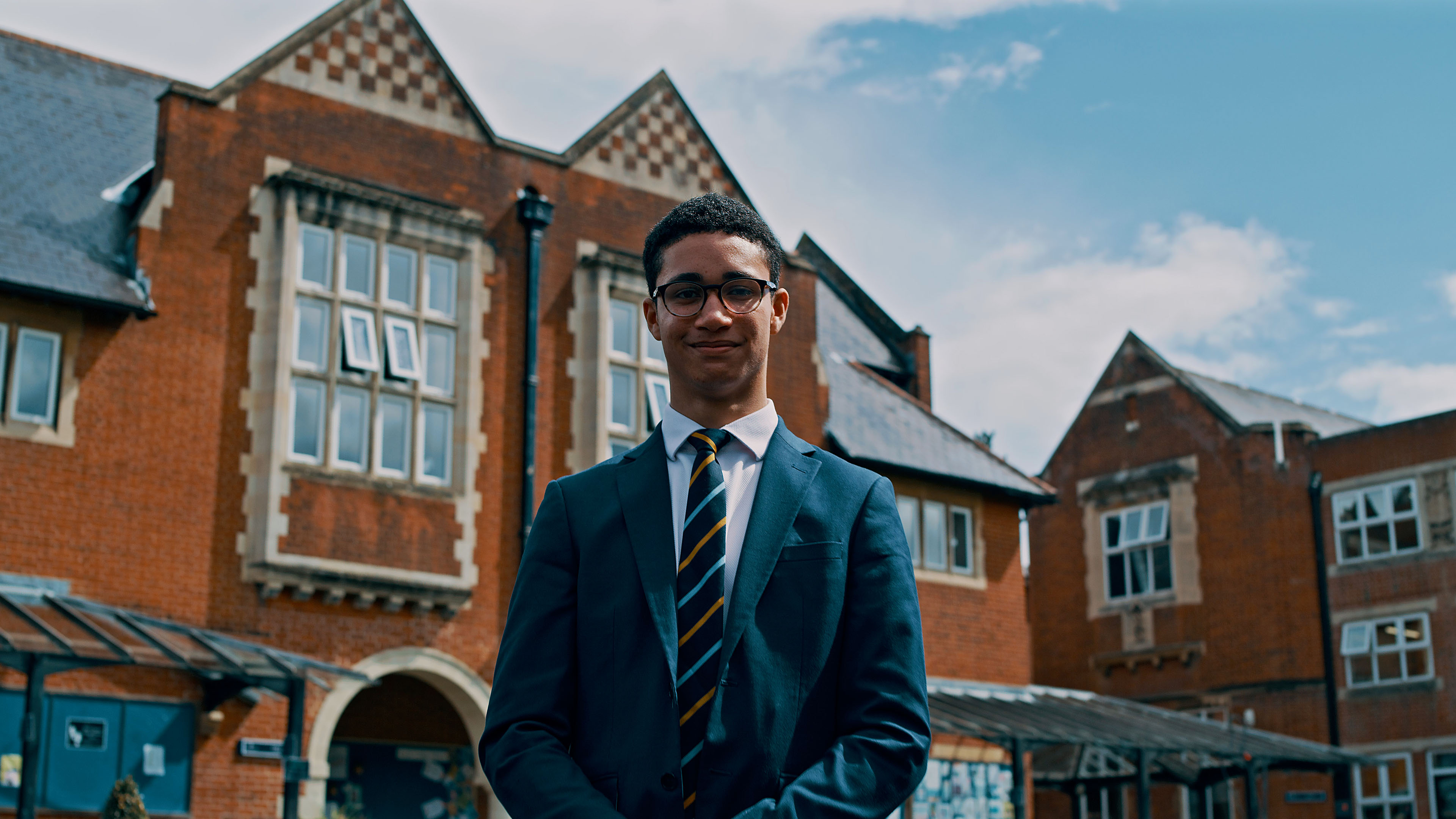 Video production still from Epsom College