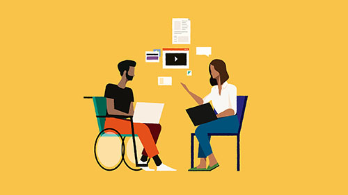 Video production still from Jisc